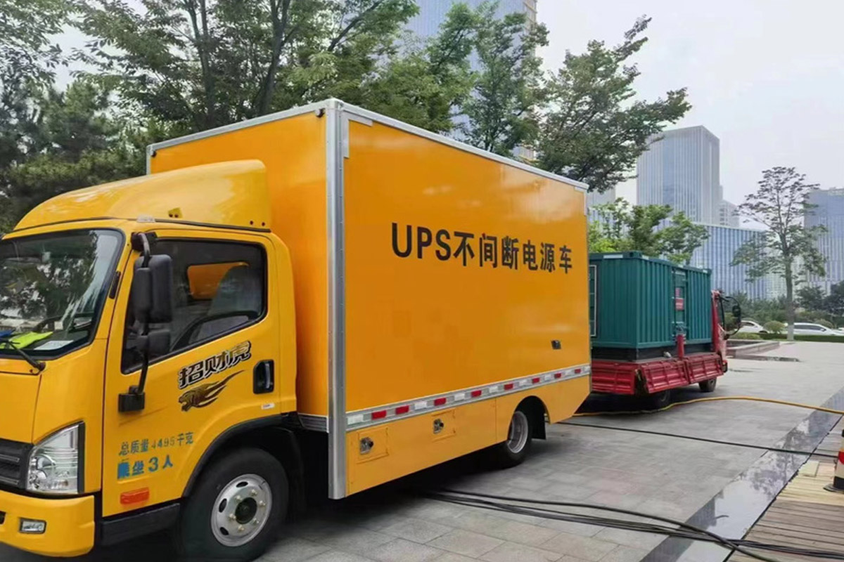 头屯河发电机租赁施工现场