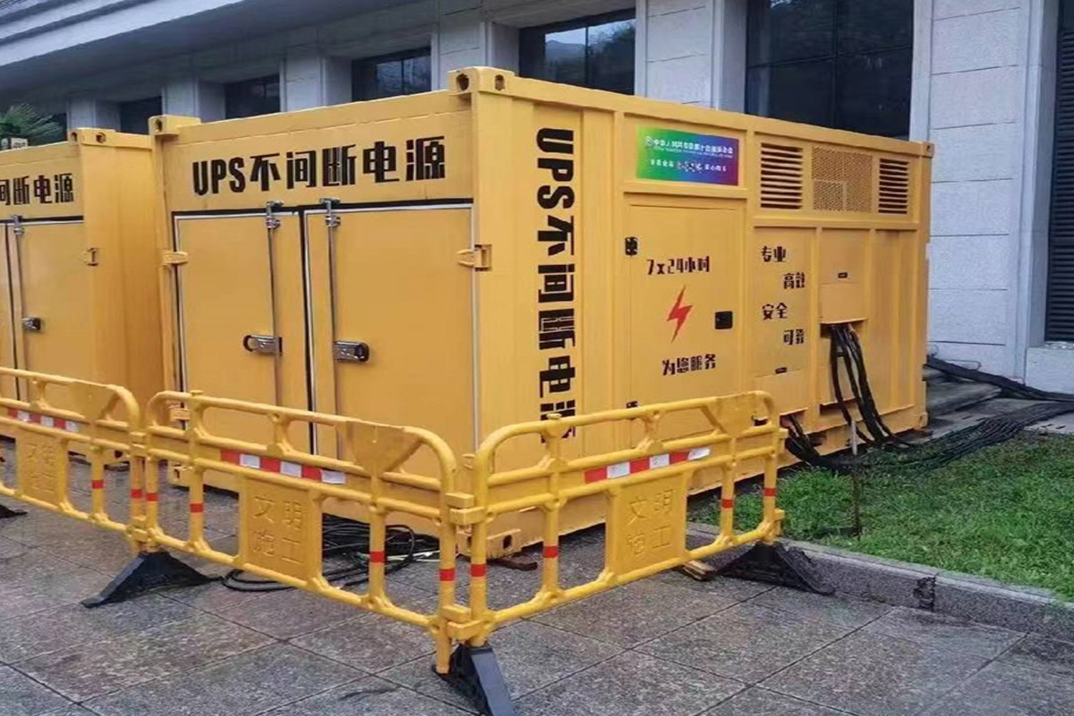 头屯河发电机租赁施工现场